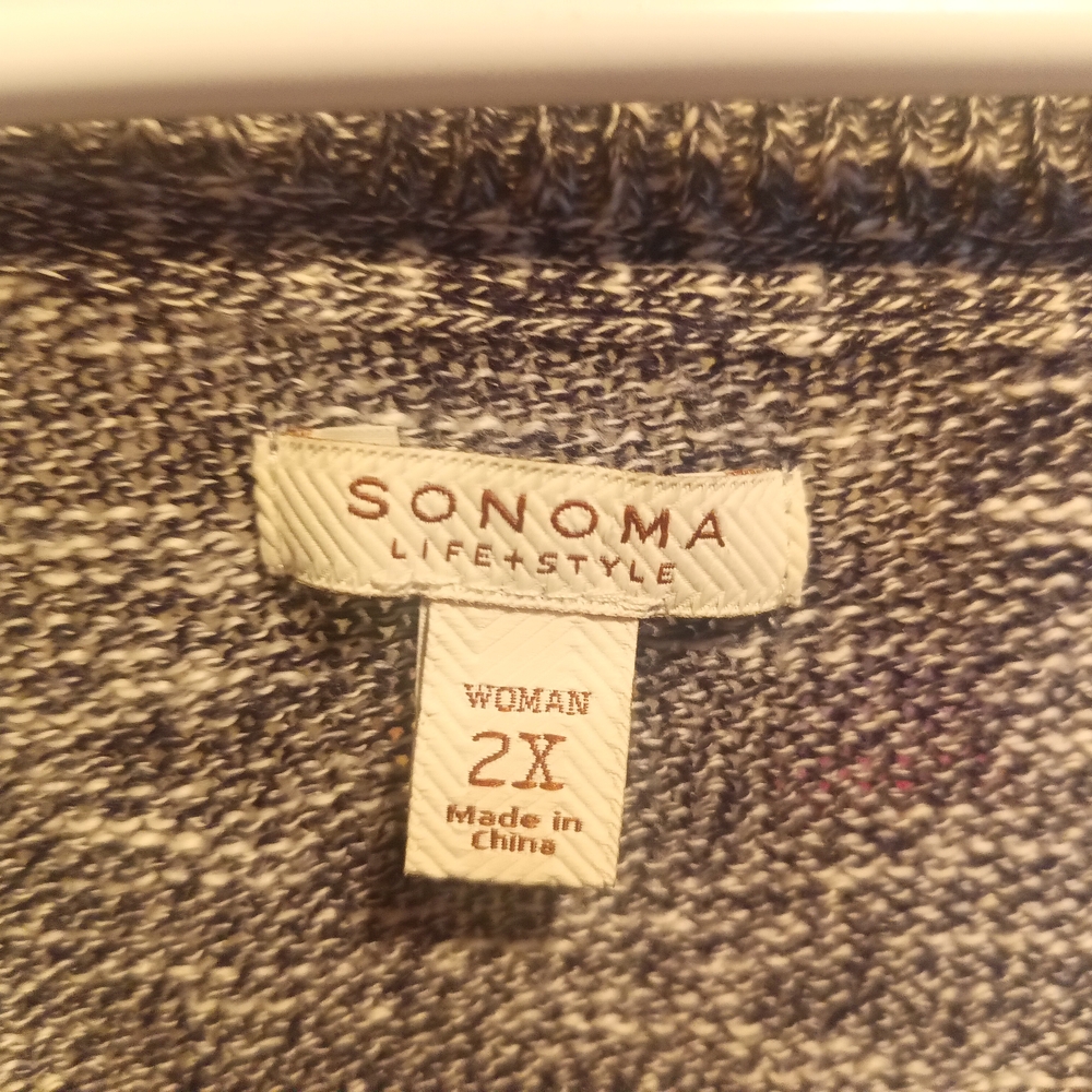 Women's Gray Sweater, Light Weight Lounge Wear Sonoma